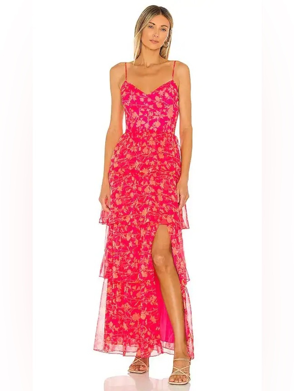 New Amanda Uprichard Thaddea Maxi Dress Brookeside Women Sz Small Wedding Guest